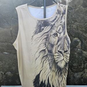 Lion Graphic Sleeveless Top